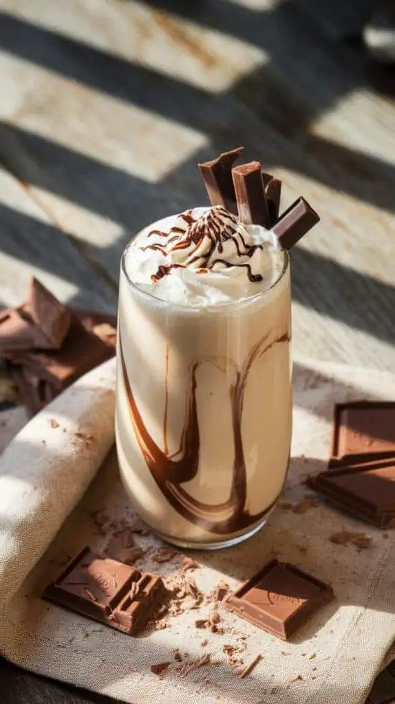 creamy Baileys Mudslide cocktail