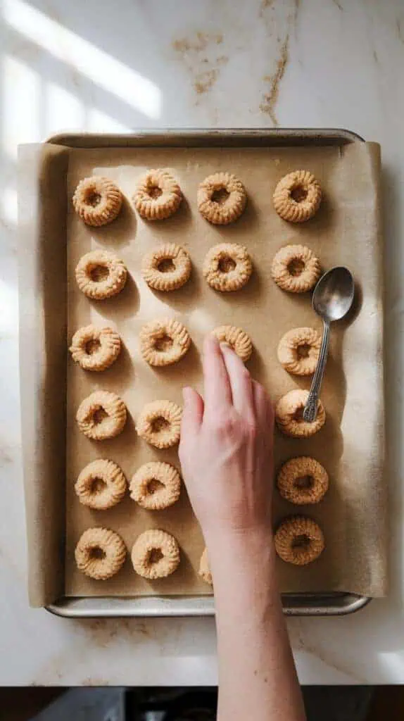 Spiced Eggnog Thumbprint Cookies