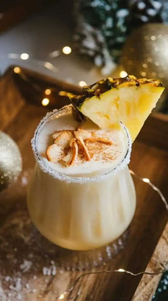 Eggnog Piña Colada Cocktail
