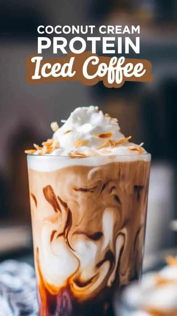 Coconut Cream Protein Iced Coffee