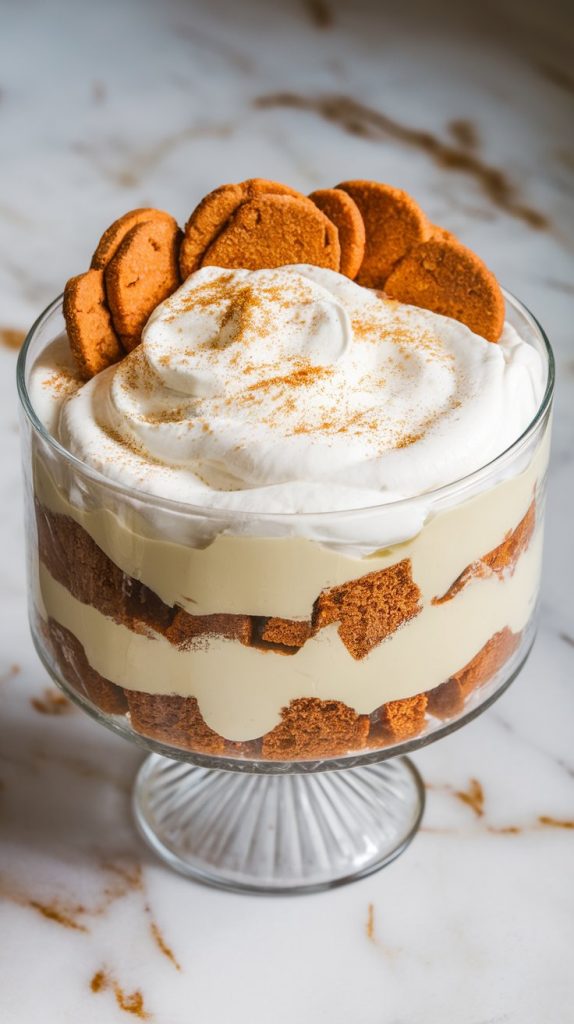 Eggnog Trifle with Layered Spice Cake