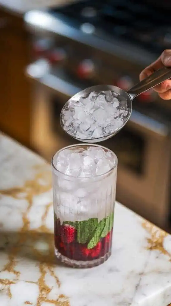 Blackberry Champagne Smash