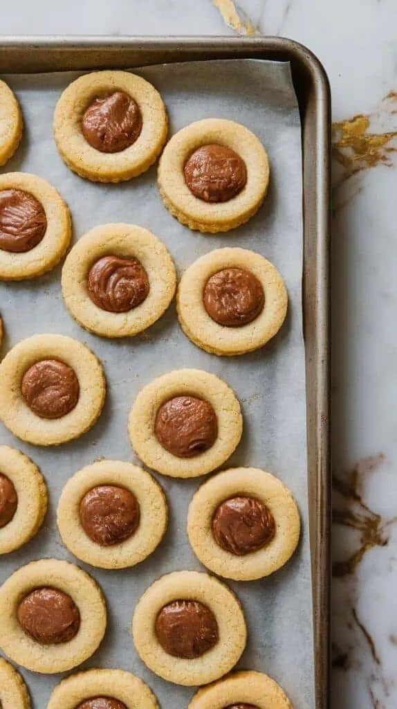 Spiced Eggnog Thumbprint Cookies