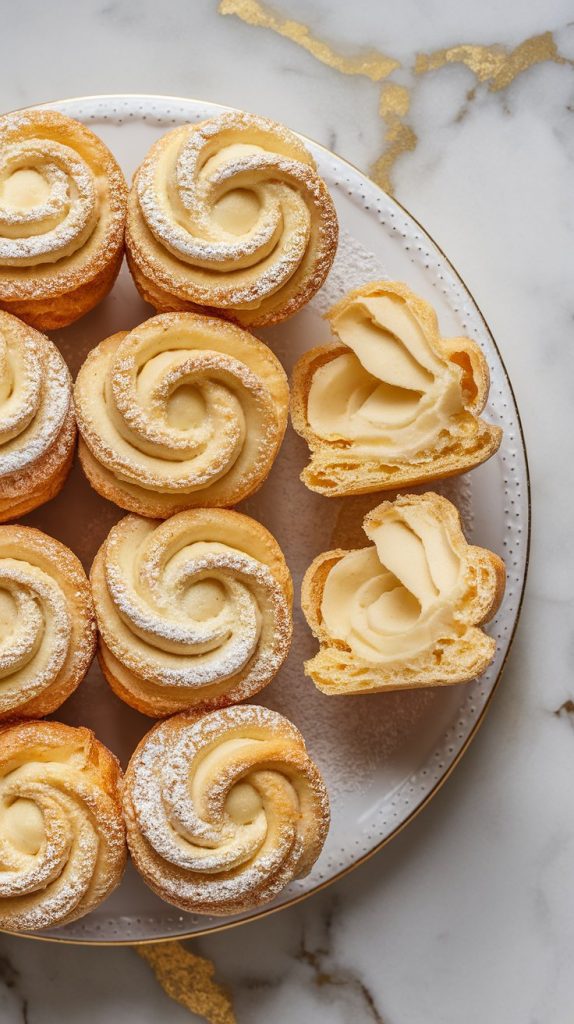 Eggnog Cream Puffs