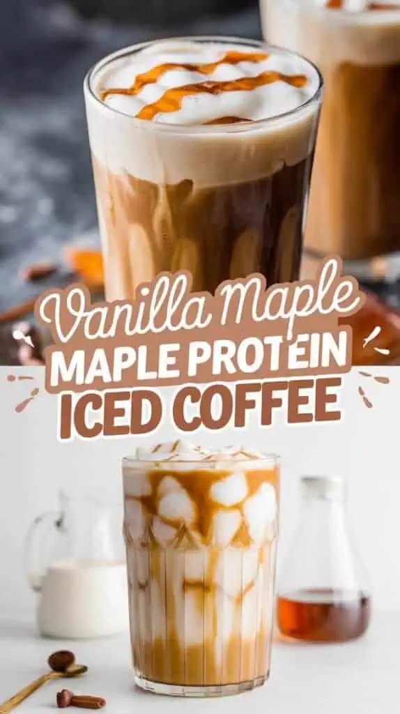 Vanilla Maple Protein Iced Coffee
