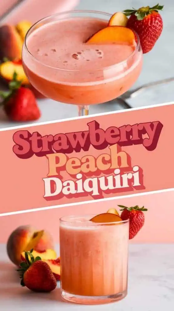 Strawberry Peach Daiquiri