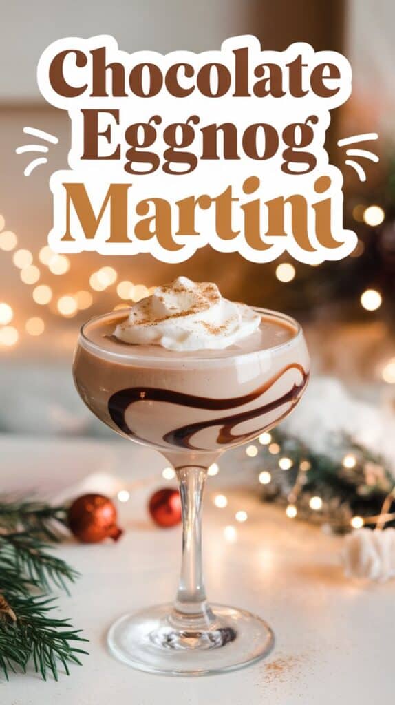 Chocolate Eggnog Martini