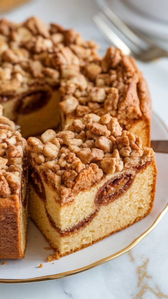 Classic Cinnamon Streusel Coffee Cake