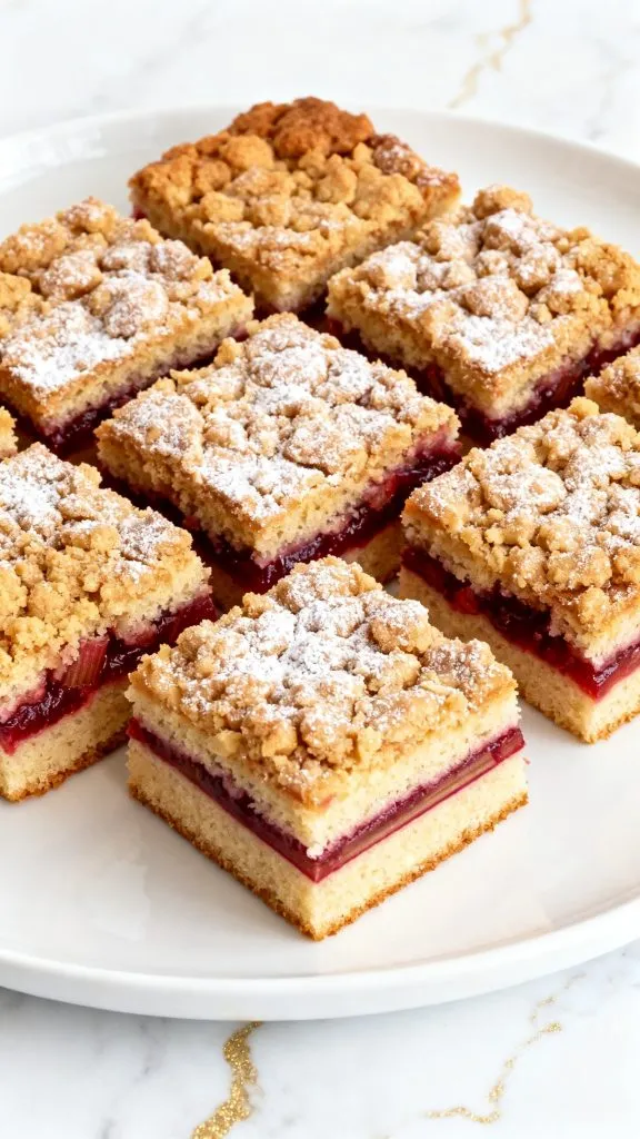 Strawberry Rhubarb Coffee Cake