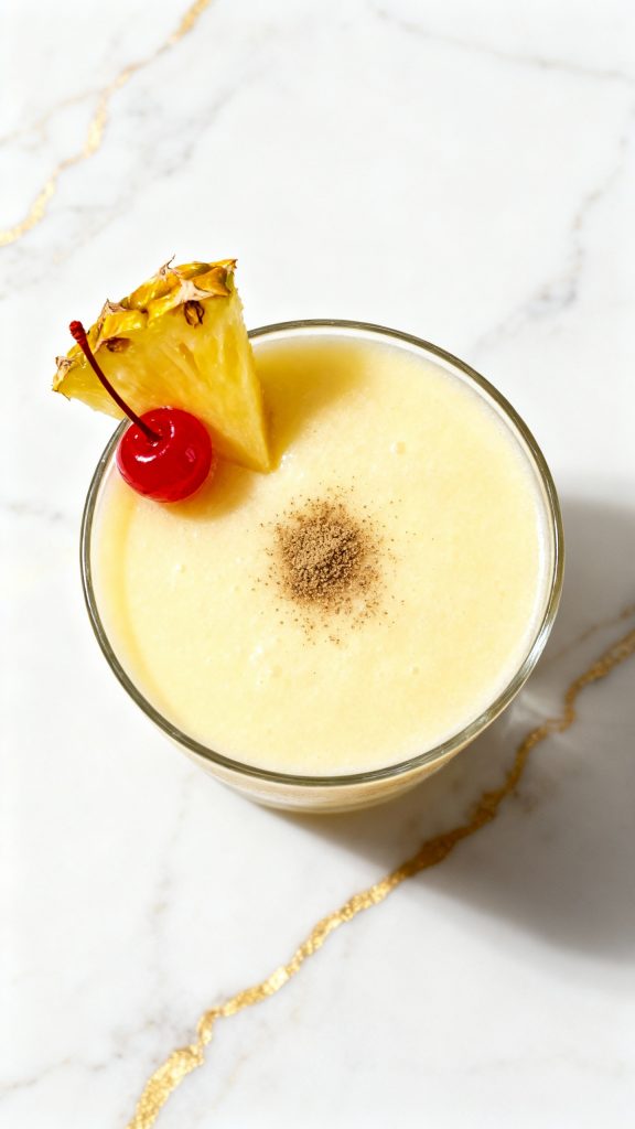 Eggnog Piña Colada Cocktail