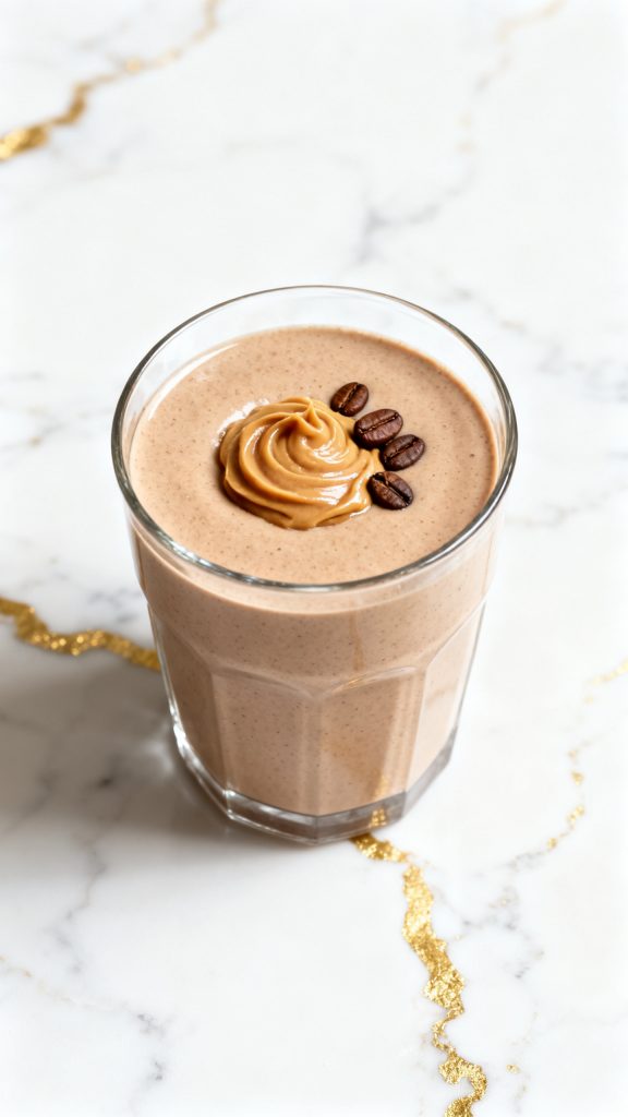 Skinny Almond Coffee Protein Smoothie