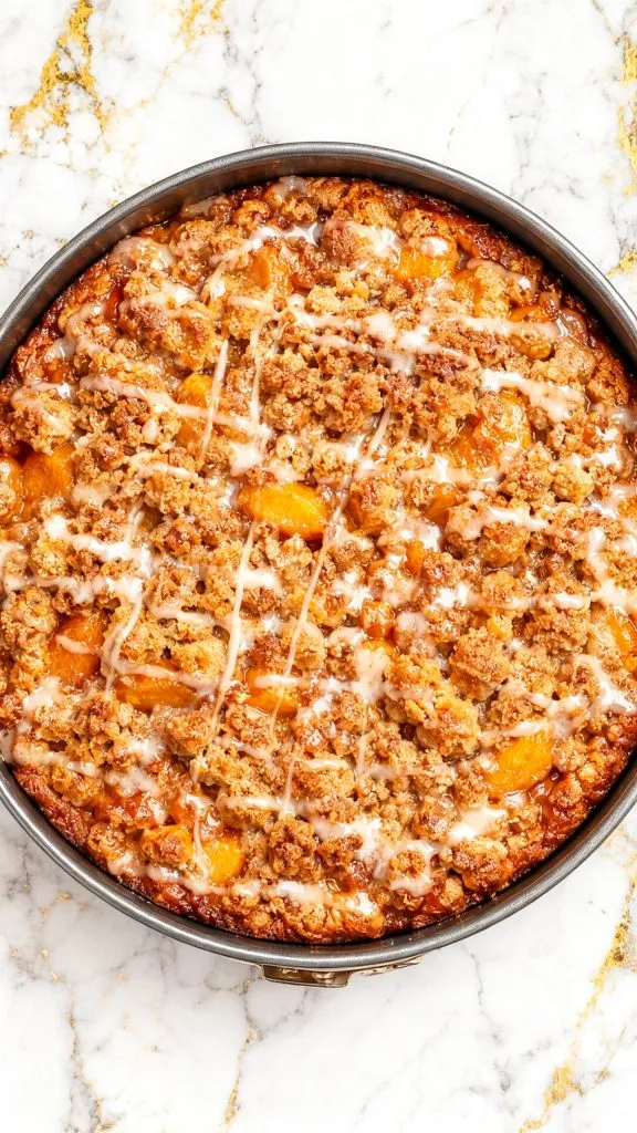 Peach Cobbler Coffee Cake