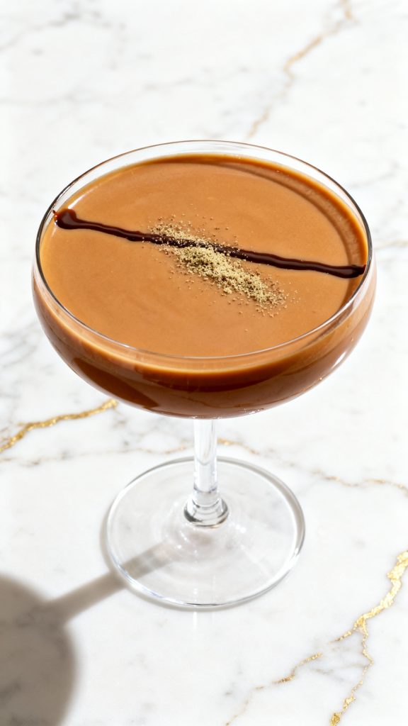 Chocolate Eggnog Martini