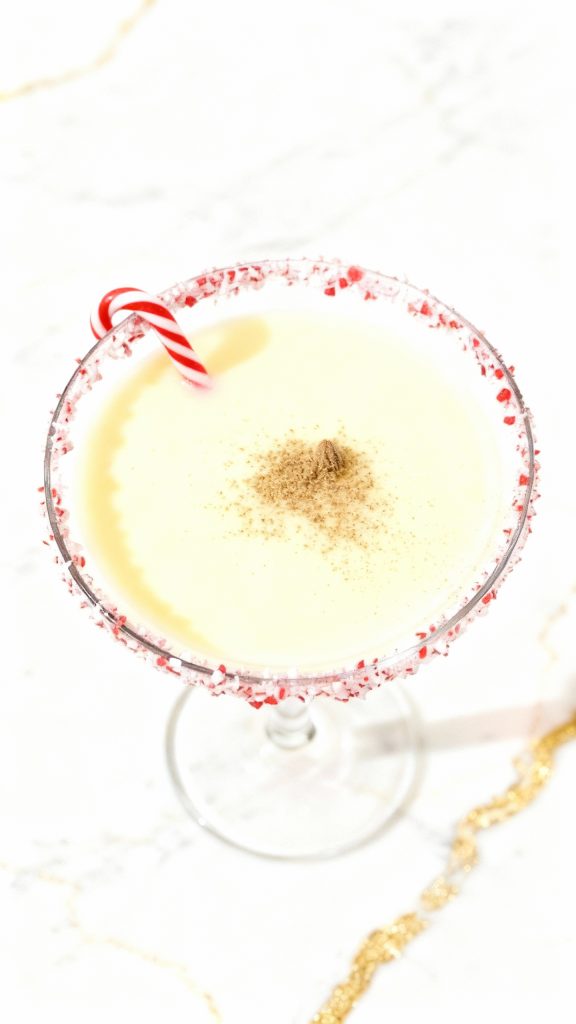Peppermint Eggnog Martini