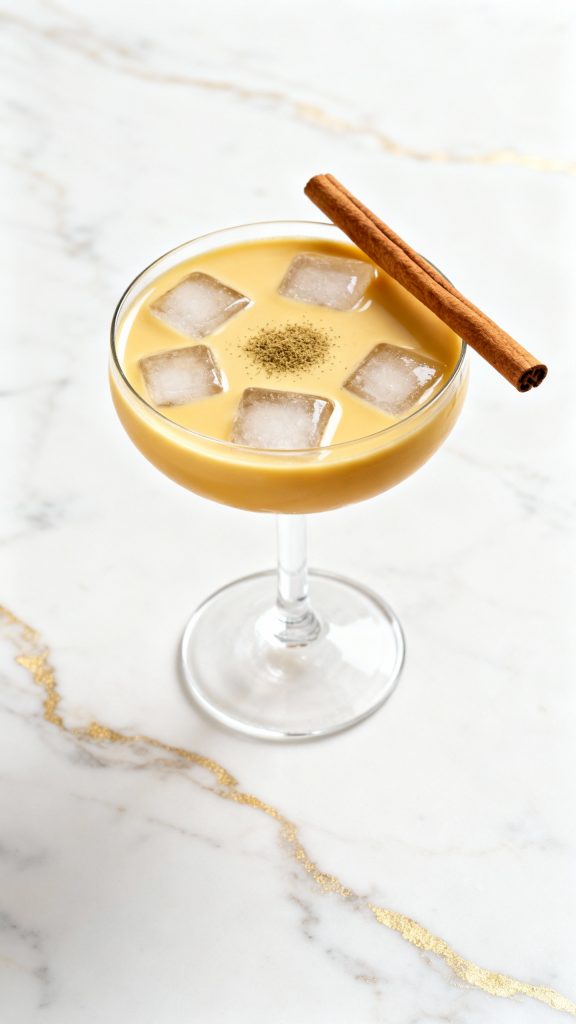 Amaretto Eggnog Spritz