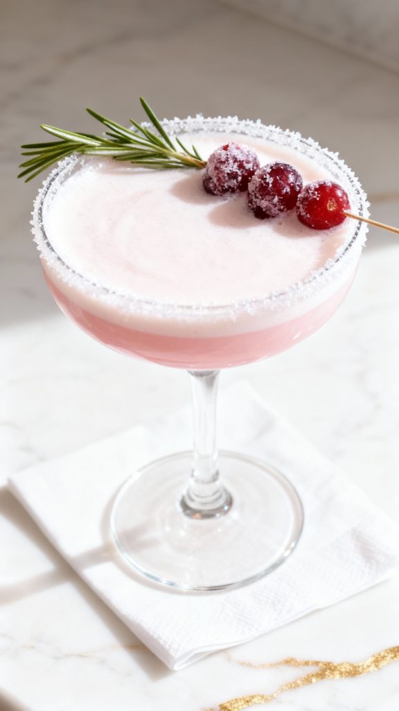 Cranberry Eggnog Sour