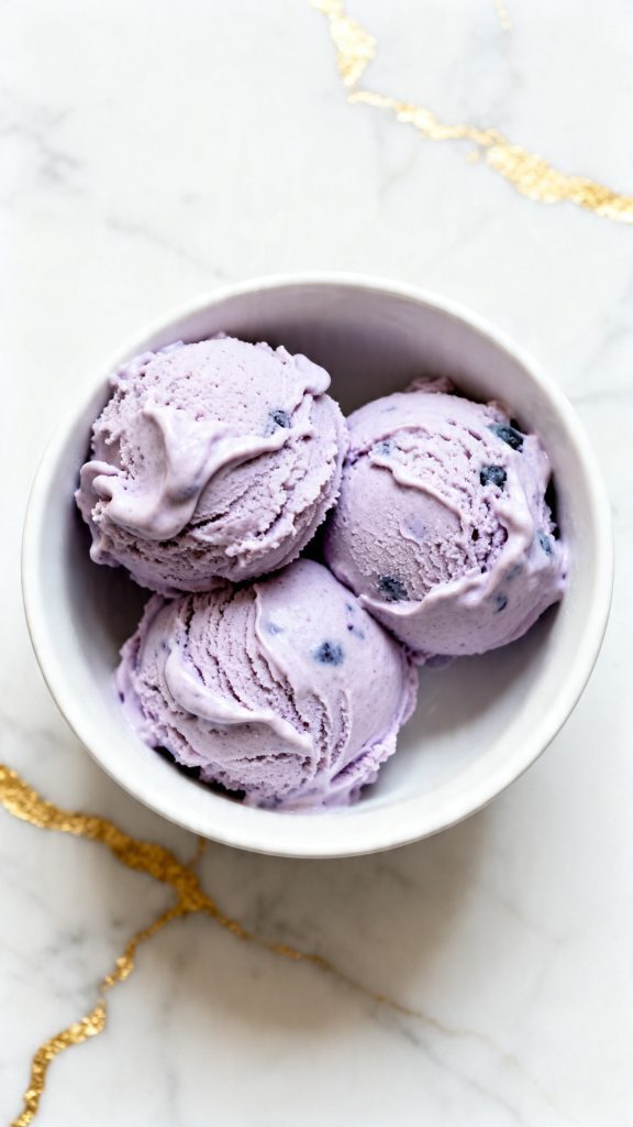 Blueberry Greek Frozen Yogurt