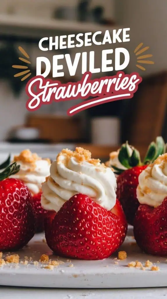 Cheesecake Deviled Strawberries