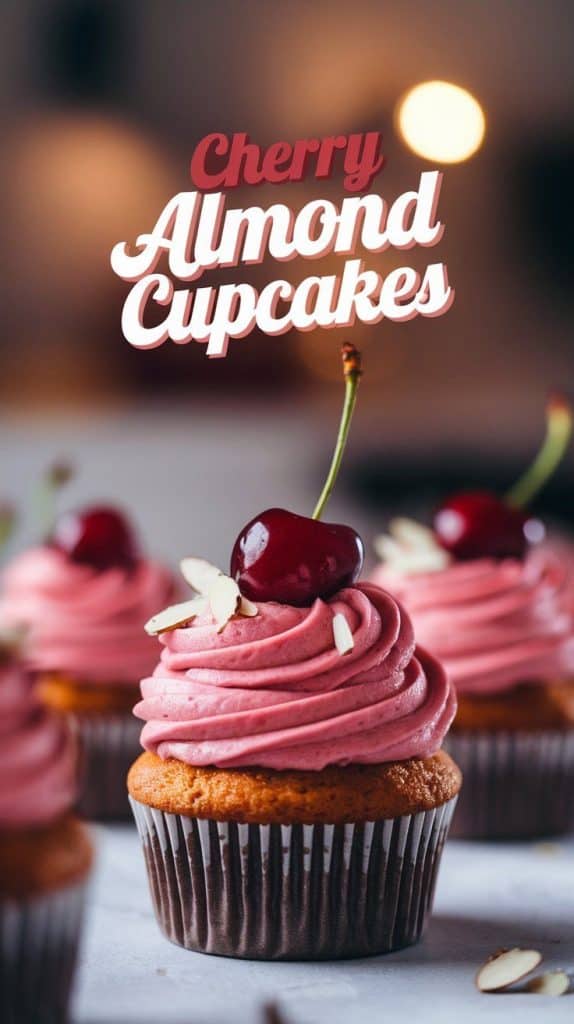 Cherry Almond Cupcakes