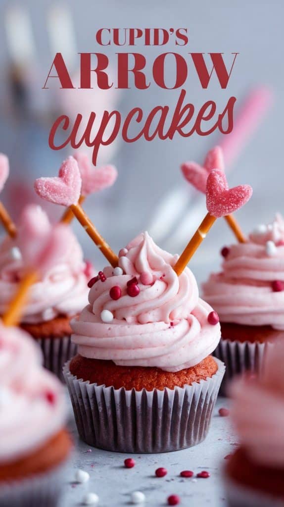 Cupid’s Arrow Cupcakes
