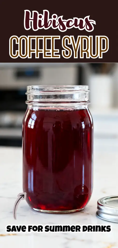 Hibiscus Coffee Syrup