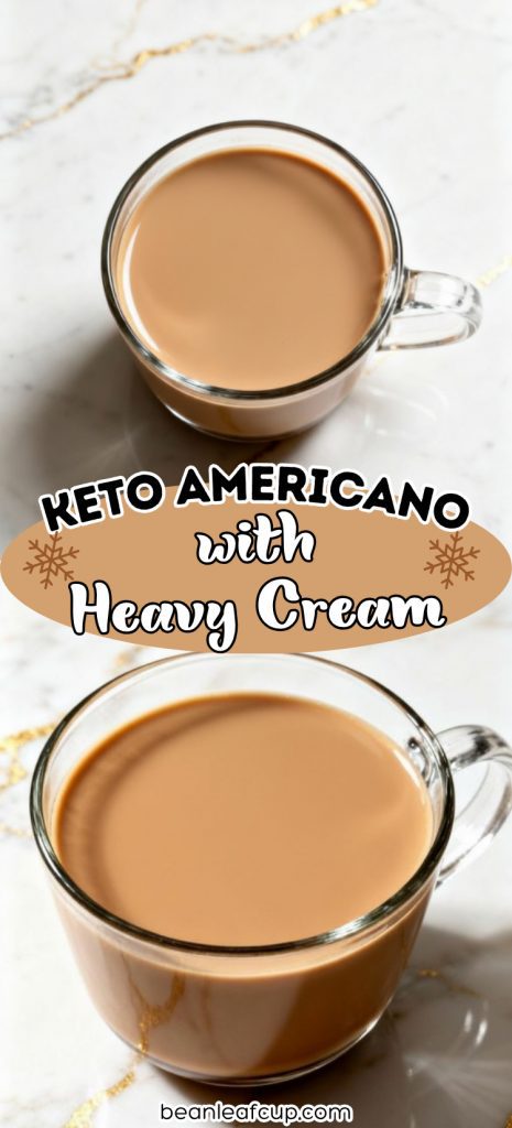 Keto Americano with Heavy Cream