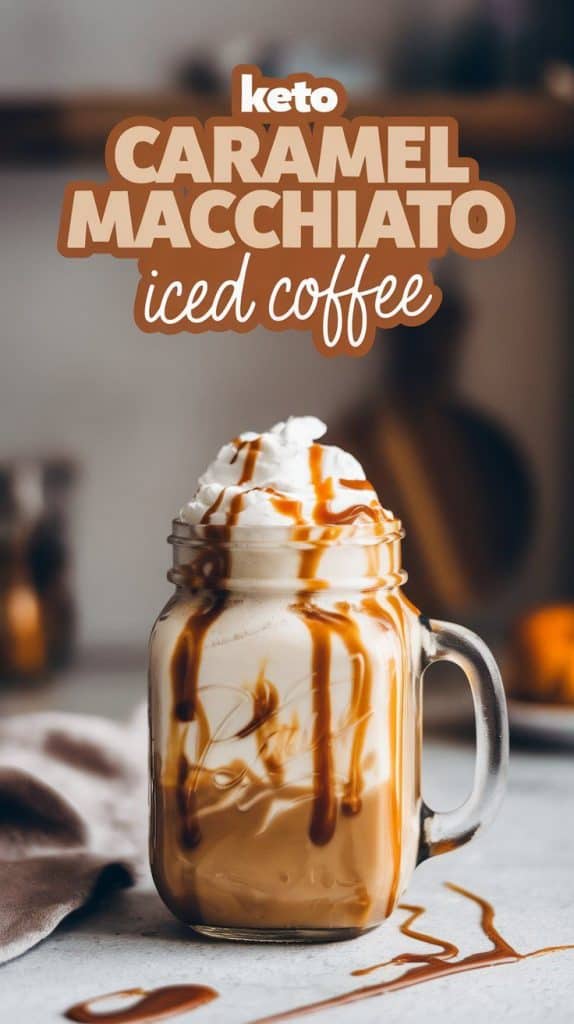 Keto Caramel Macchiato Iced Coffee