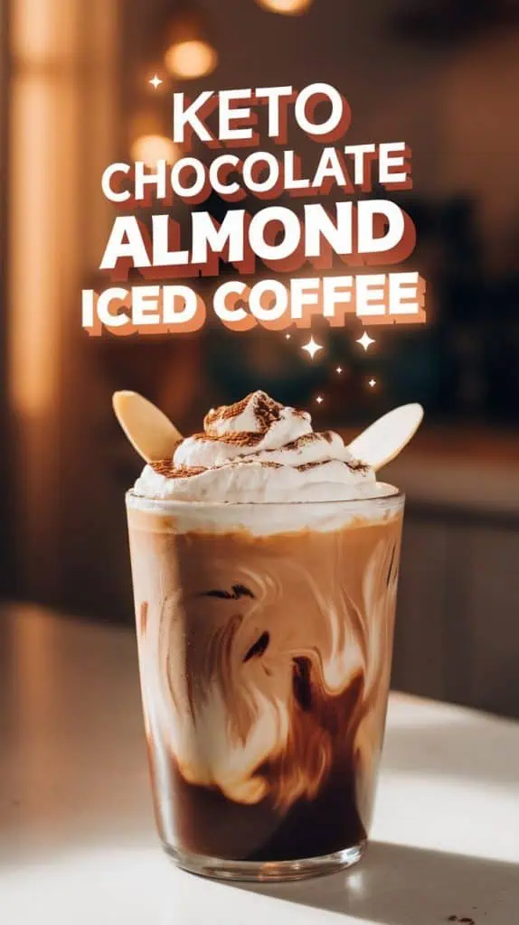 Keto Chocolate Almond Iced Coffee