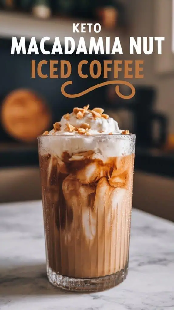 Keto Macadamia Nut Iced Coffee