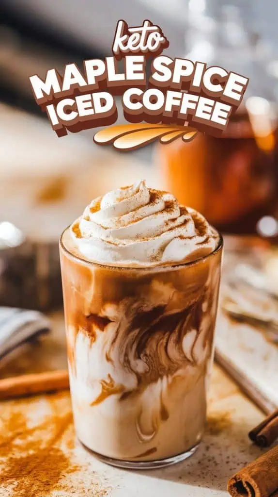 Keto Maple Spice Iced Coffee