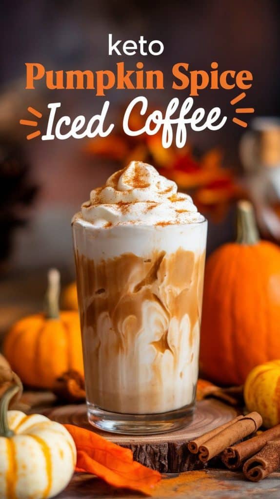 Keto Pumpkin Spice Iced Coffee