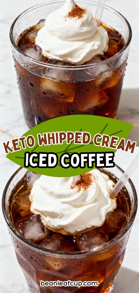 Keto Whipped Cream Iced Coffee
