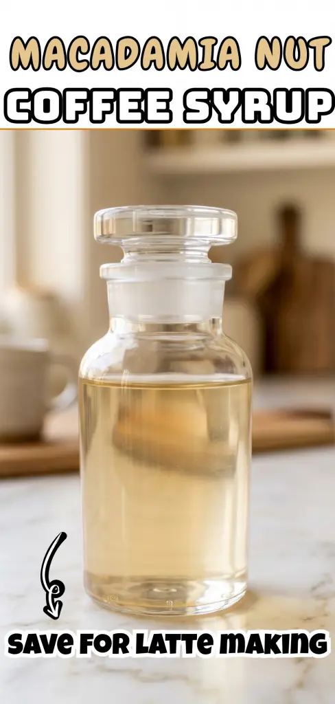 Macadamia Nut Coffee Syrup