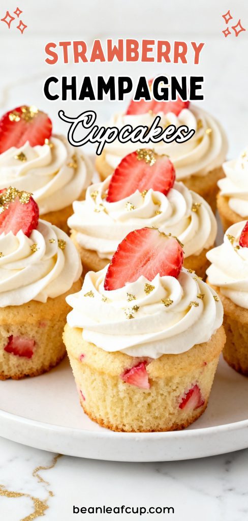 Strawberry Champagne Cupcakes
