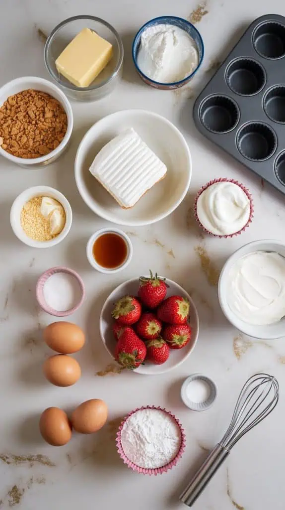 Strawberry Cheesecake Cupcakes