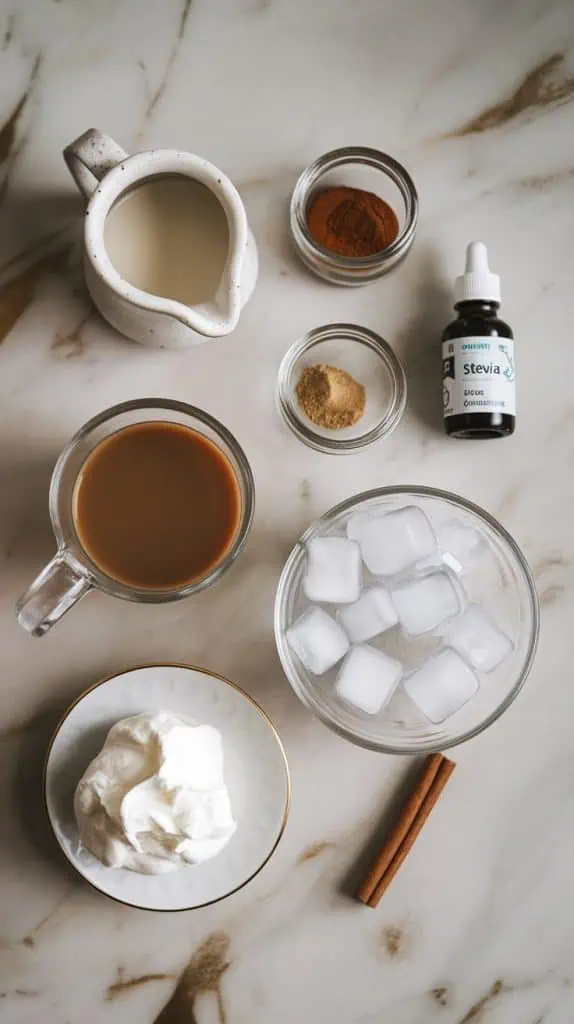 Keto Maple Spice Iced Coffee