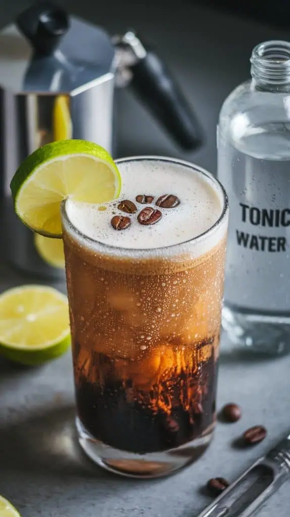 Keto Espresso Tonic Iced Coffee