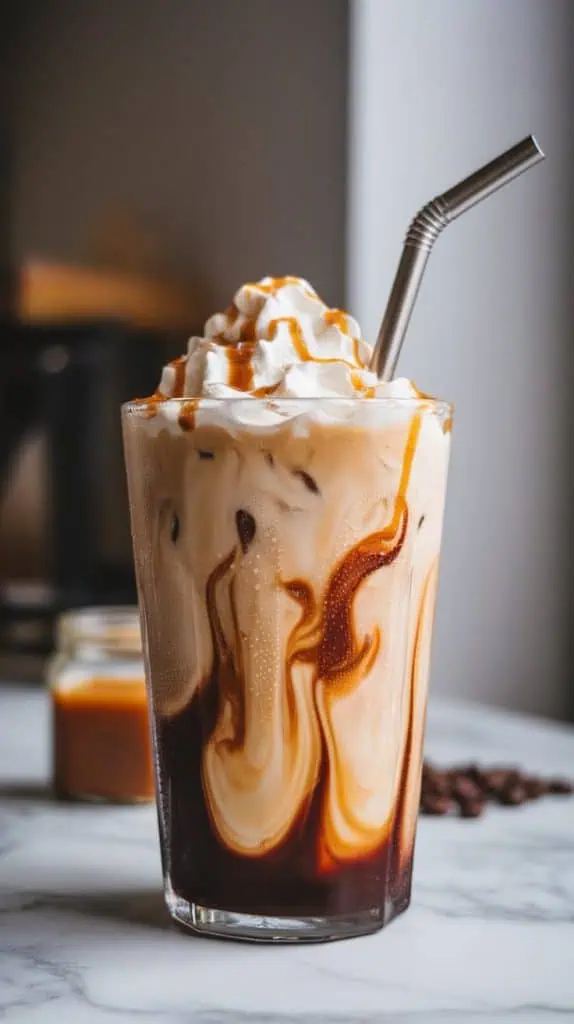 Keto Caramel Macchiato Iced Coffee