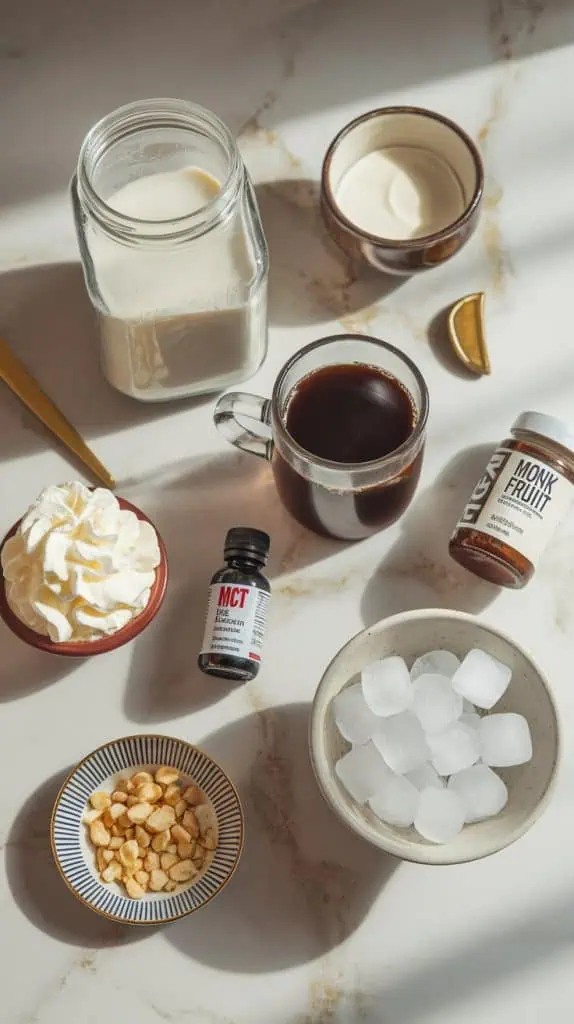 Keto Macadamia Nut Iced Coffee