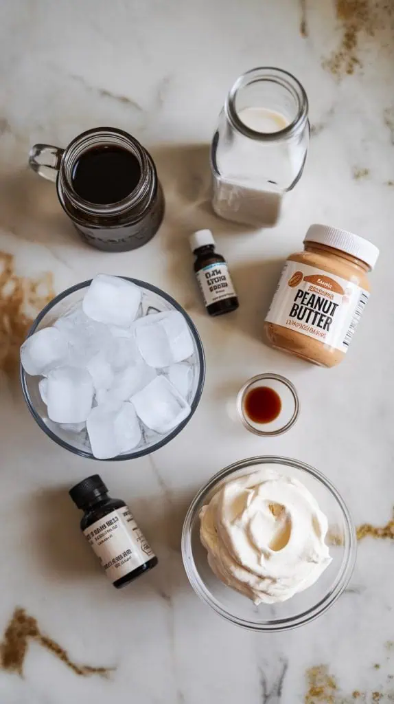Keto Peanut Butter Iced Coffee