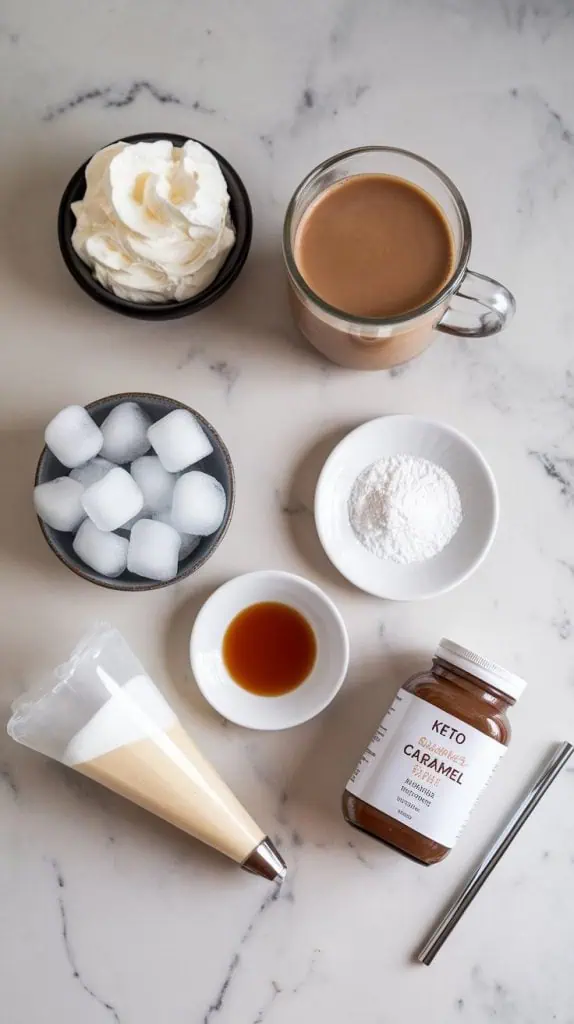 Keto Caramel Macchiato Iced Coffee