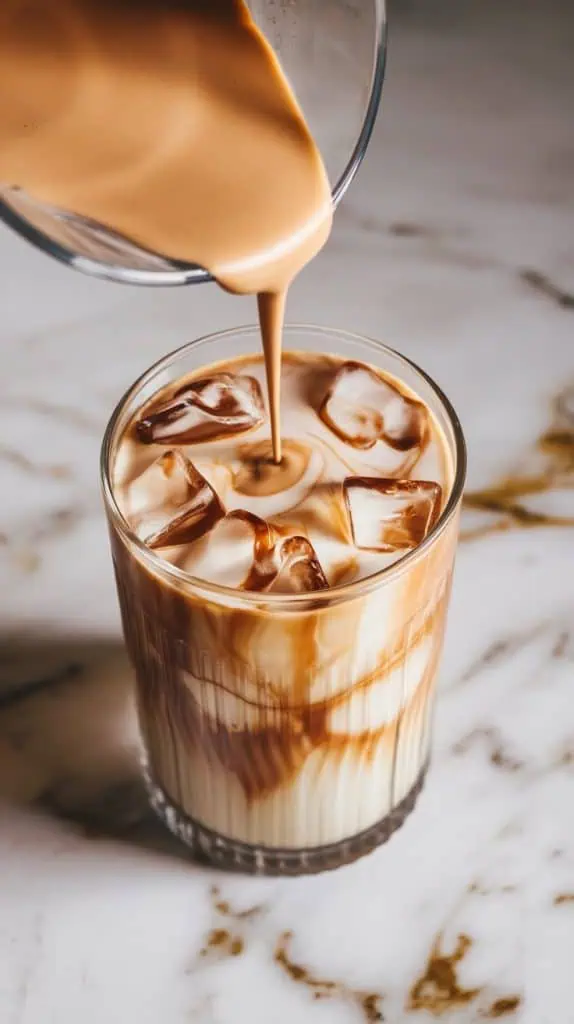 Keto Hazelnut Cream Iced Coffee