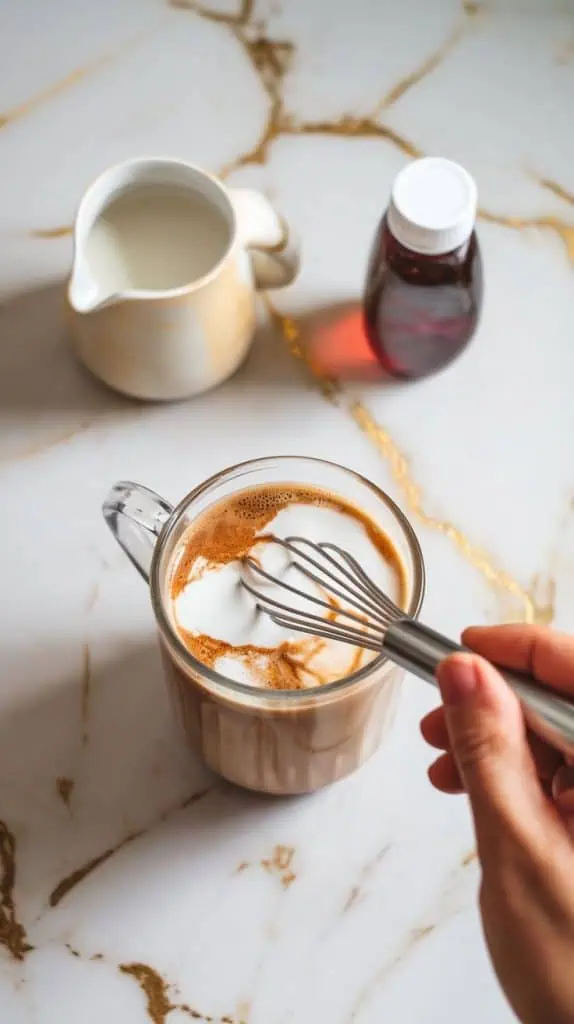 Keto Hazelnut Cream Iced Coffee