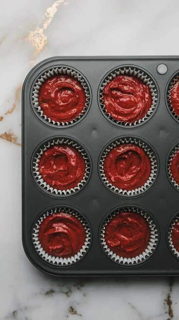 Red Heart Sprinkle Cupcakes