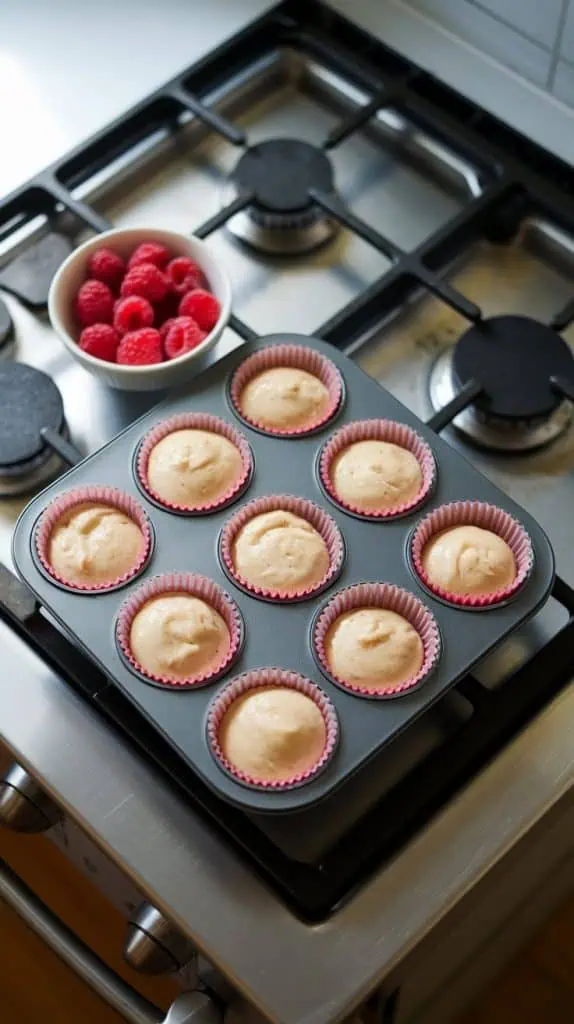 White Chocolate Raspberry Cupcakes