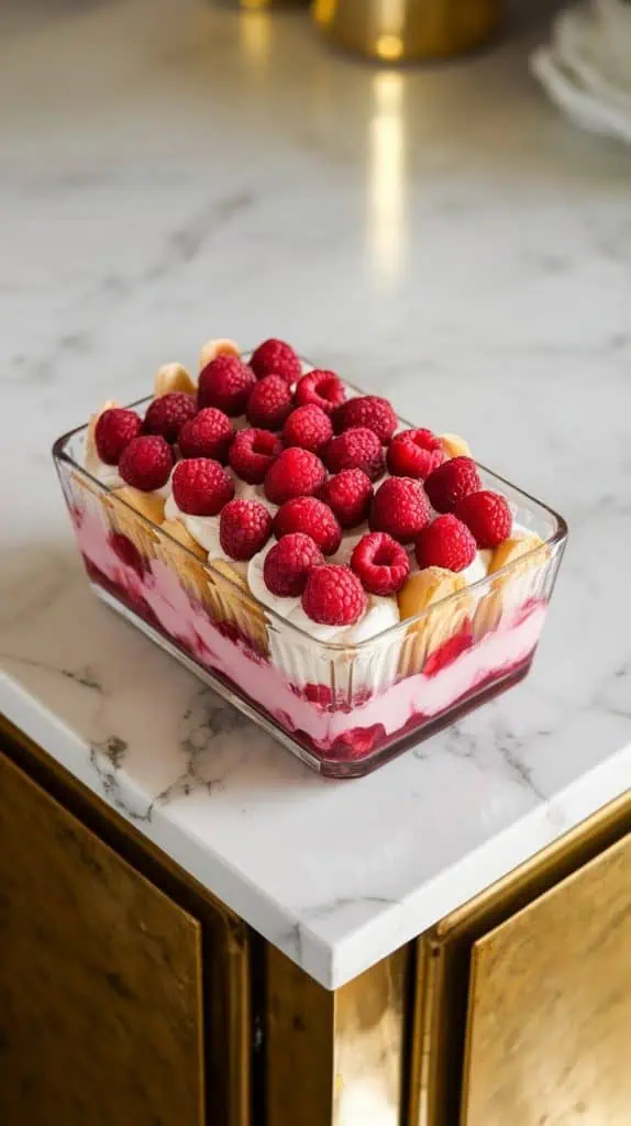 Fresh Raspberry Tiramisu