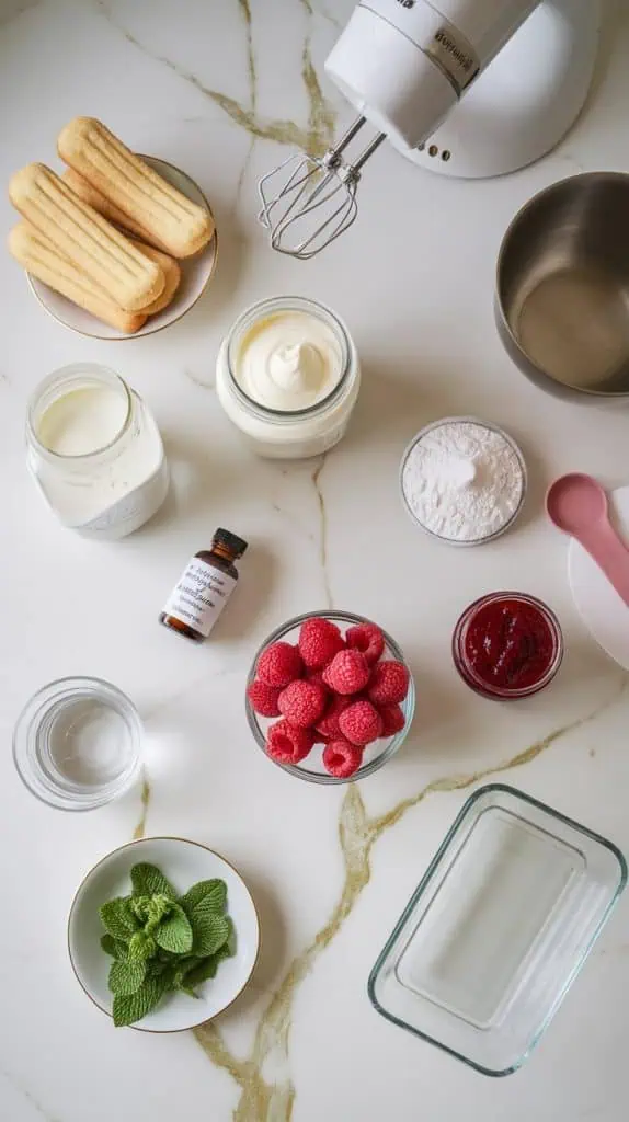 Fresh Raspberry Tiramisu