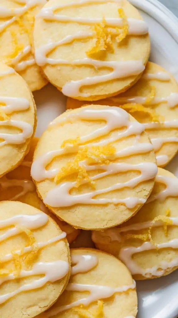 Meyer Lemon Shortbread Cookies