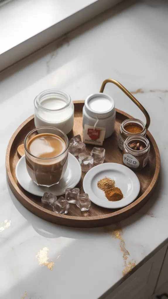 Keto Dirty Chai Iced Coffee