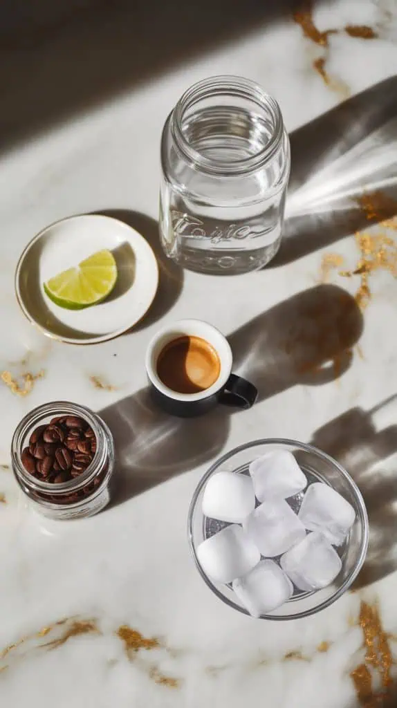 Keto Espresso Tonic Iced Coffee